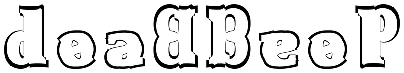 Ambigram for deadbeef in Detente 